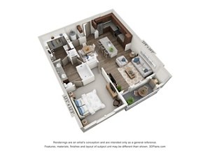 1 bed, 1 bath, 853 sqft, $1,835