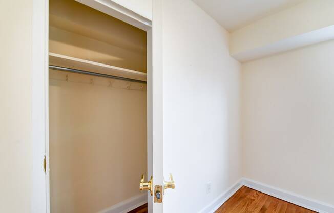 large bedroom closet at 4031 davis place apartments in washington dc