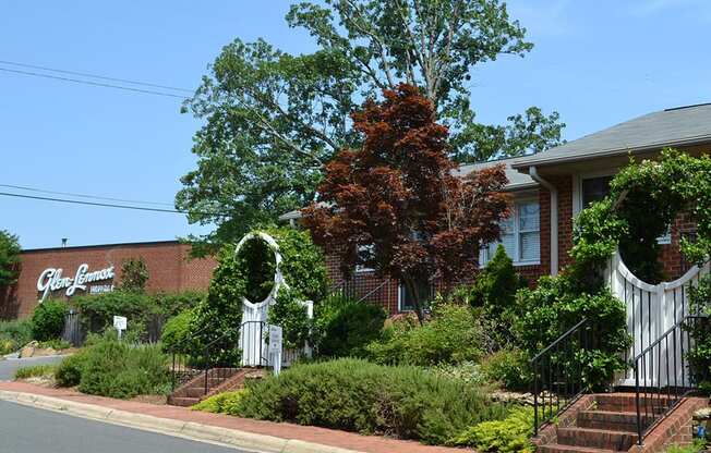 Property Entrance at Glen Lennox Apartments, Chapel Hill, NC, 27514