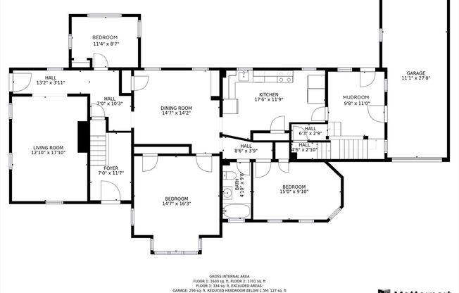 3 beds, 1 bath, 1,630 sqft, $3,100, Unit 1