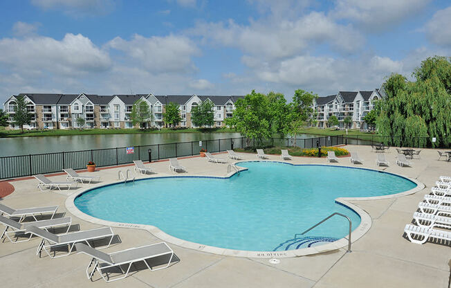 Swimming Pool with Sundeck at Northport Apartments, Macomb, Michigan