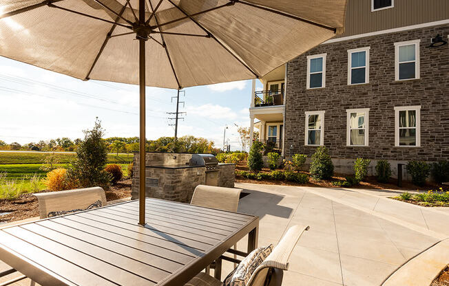 Shaded Lounge Area By Pool at Retreat at Ironhorse, Franklin, Tennessee