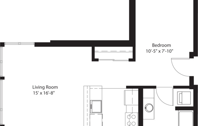 Studio, 1 bath, 648 sqft, $1,814, Unit 206