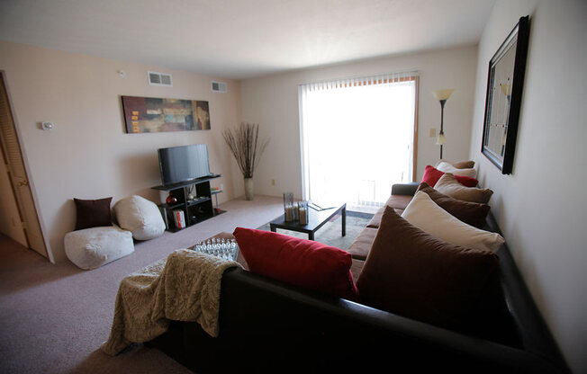 Socializing Living Room View at Van Horne Estates Apartments, El Paso, TX