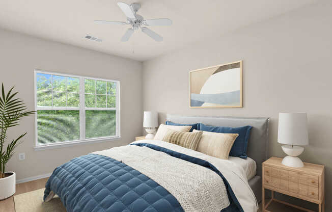 Bedroom with Hard Surface Flooring