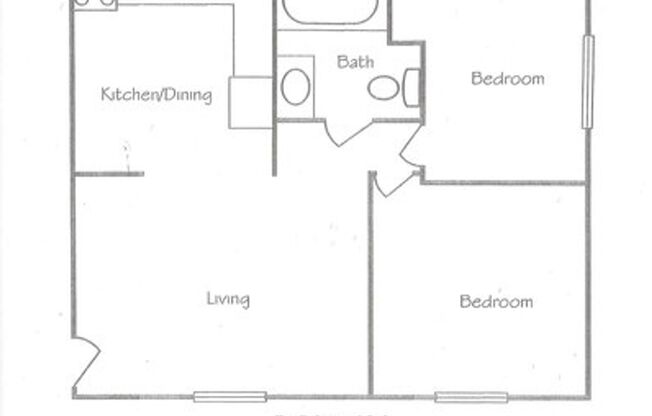 2 beds, 1 bath, 824 sqft, $1,159, Unit 1686-04