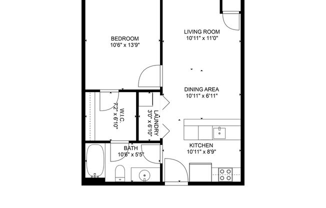 1 bed, 1 bath, $1,474