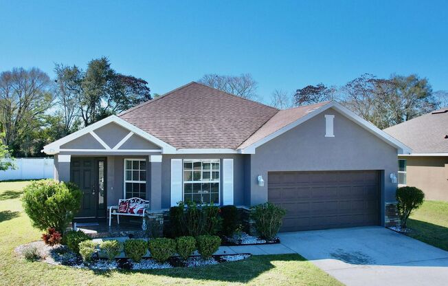 4 bedroom 2 bath home located in a gated community in Winter Haven