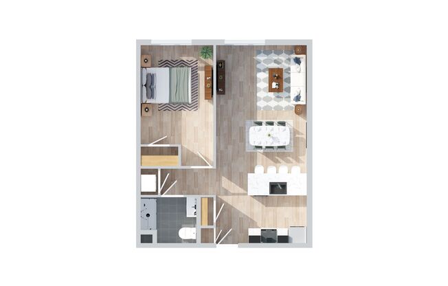 1 bed, 1 bath, 812 sqft, $2,200, Unit 320