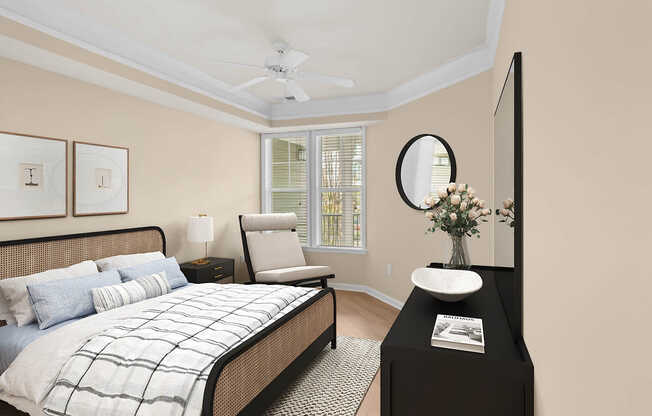 Bedroom with Hard Surface Flooring