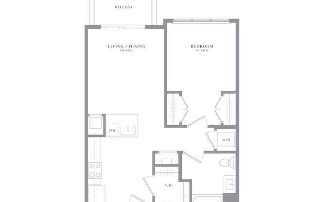 1 bed, 1 bath, 743 sqft, $2,500, Unit 3311