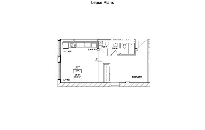 1 bed, 1 bath, 682 sqft, $1,350, Unit 205