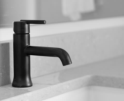 Tap in sink at Kesler Apartments in Downtown Fargo, North Dakota 58102