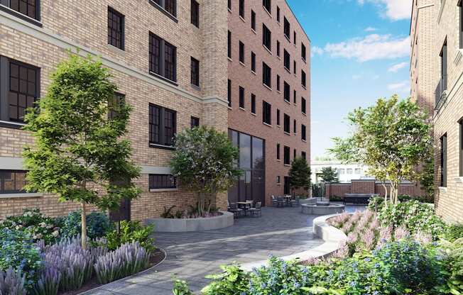 The Stanton private courtyard