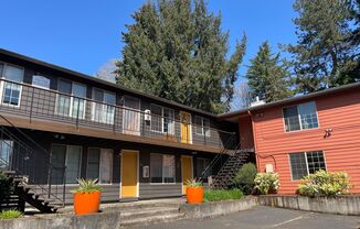 2bed, off street parking, great location! Coin-op laundry on site and all dogs welcome!