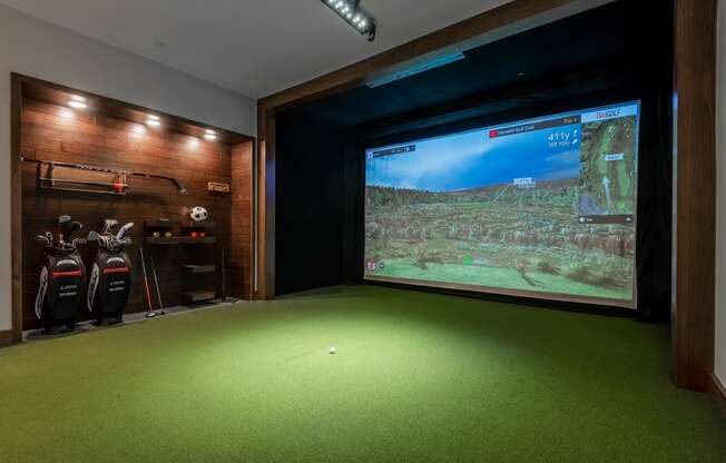 Golf and Multisport Simulator at Windsor Castle Hills, Carrollton, Texas