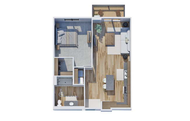 1 bed, 1 bath, 801 sqft, $1,375, Unit 217