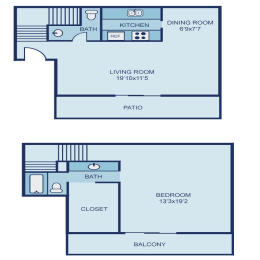 1 bed, 1.5 baths, 925 sqft, $1,275