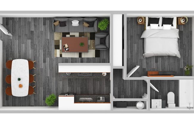 1 bed, 1 bath, 600 sqft, $1,049, Unit 242