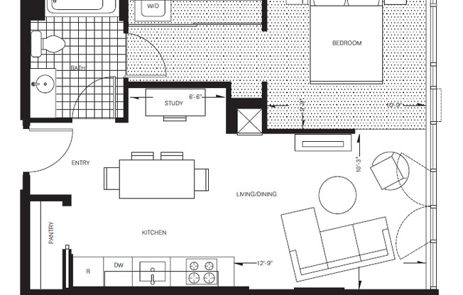 1 bed, 1 bath, $1,505