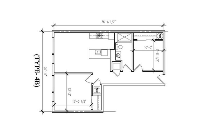 2 beds, 1 bath, 775 sqft, $1,865, Unit 506
