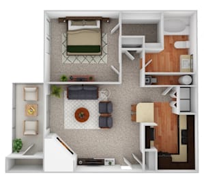 1 bed, 1 bath, 795 sqft, $1,380
