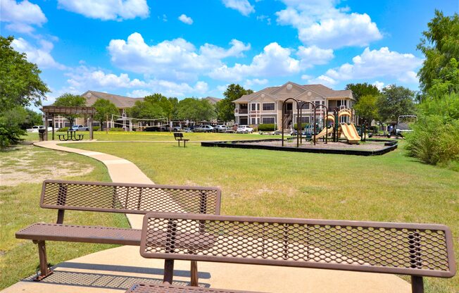 Community playground and sand volleyball. at The Legends at Eagle Mountain Lake, Fort Worth, TX