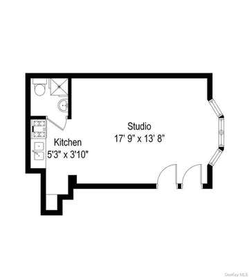 Studio, 1 bath, 330 sqft, $1,300, Unit 1B