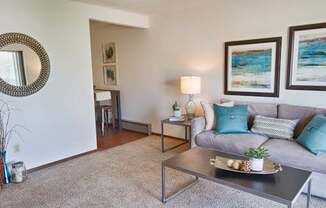 Living Room Interior at Knollwood Towers East Apartments, Minnesota, 55343