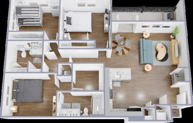 3 beds, 2 baths, 1,380 sqft, $2,499