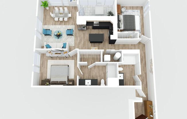 2 beds, 2 baths, 1,199 sqft, $2,650, Unit 510