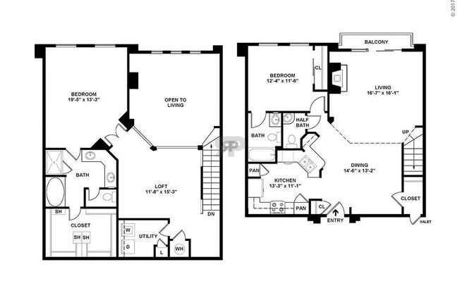 2 beds, 2.5 baths, 1,917 sqft, $3,259