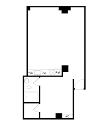 Studio, 1 bath, 710 sqft, $1,775