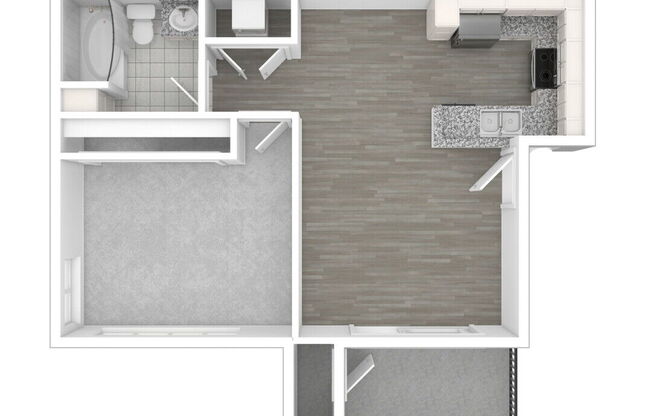 1 bed, 1 bath, 600 sqft, $2,875