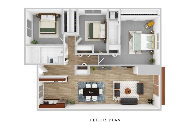 3 beds, 1.5 baths, 1,082 sqft, $1,925, Unit 16