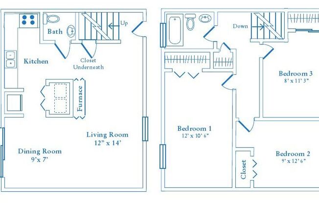 3 beds, 2 baths, 1,136 sqft, $1,791