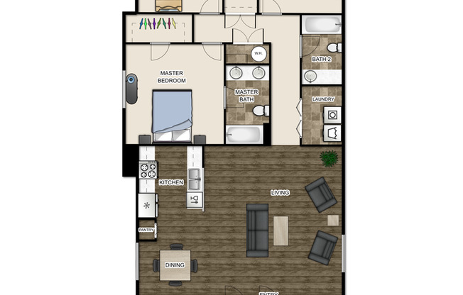 3 beds, 2 baths, 1,450 sqft, $2,550, Unit E31