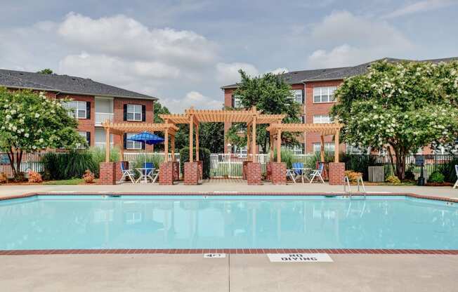 Sparkling Swimming Pool at Wynslow Park Apartments in Raleigh, NC