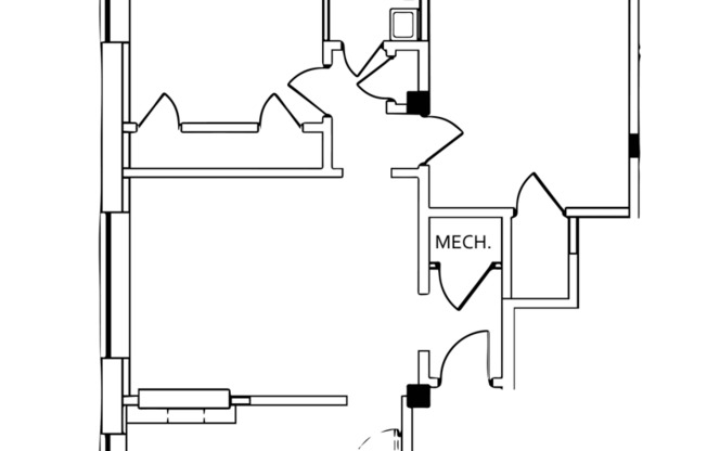 2 beds, 1 bath, 846 sqft, $1,925
