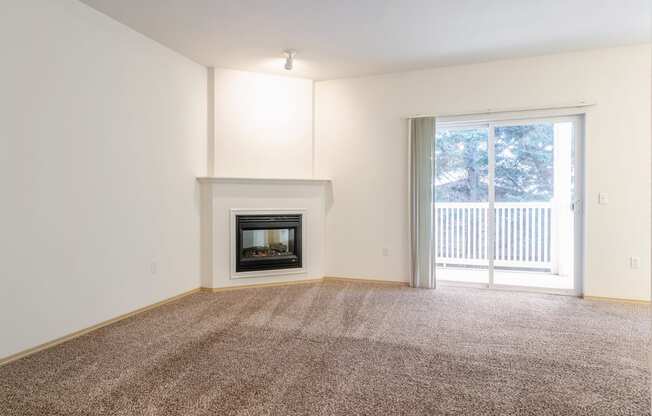 Model Living Room at Abbey Rowe Apartments in Olympia, Washington, WA