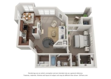 1 bed, 1 bath, 954 sqft, $1,550