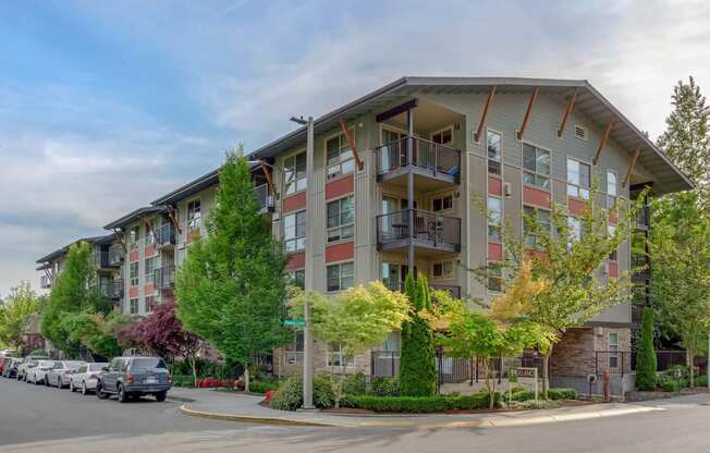 the building in which the apartment is located  at Delano, Redmond