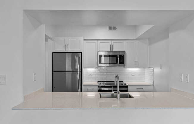 Kitchen with Stainless Steel Appliances