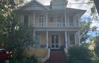 Cute upper apt. with high ceilings and wood floors.