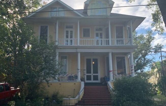 Cute upper apt. with high ceilings and wood floors.