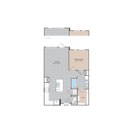 1 bed, 1 bath, 712 sqft, $1,426