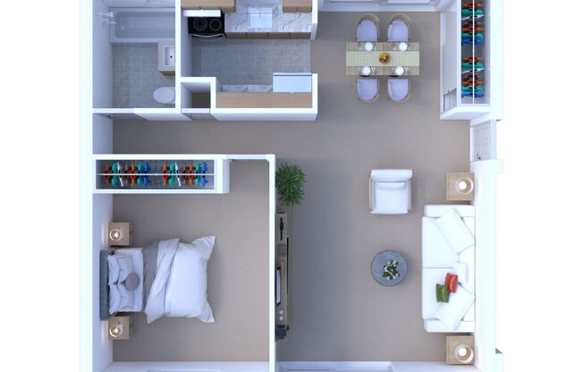 1 bed, 1 bath, 840 sqft, $1,950