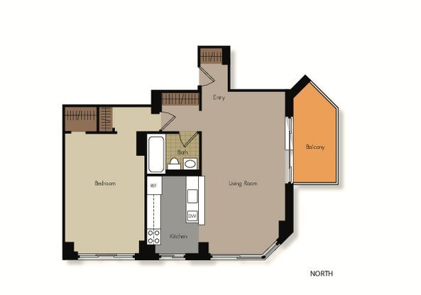 1 bed, 1 bath, 682 sqft, $5,006, Unit S29F