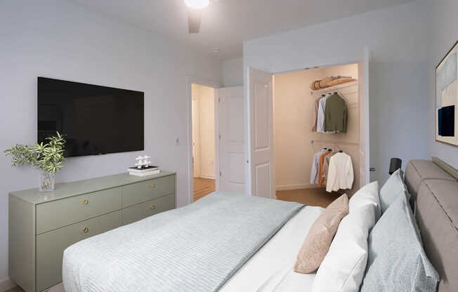 Bedroom with Hard Surface Flooring