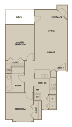 2 beds, 1 bath, 885 sqft, $2,424